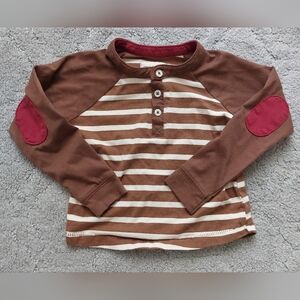 Brown & White Striped Shirt